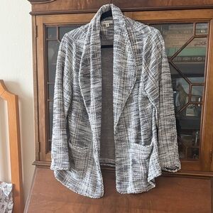 Max Studio Black and White Textured Cardigan never worn